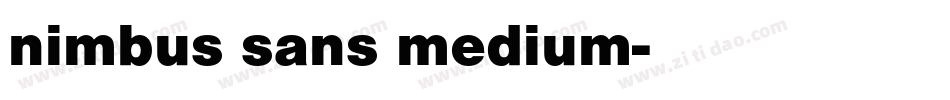nimbus sans medium字体转换